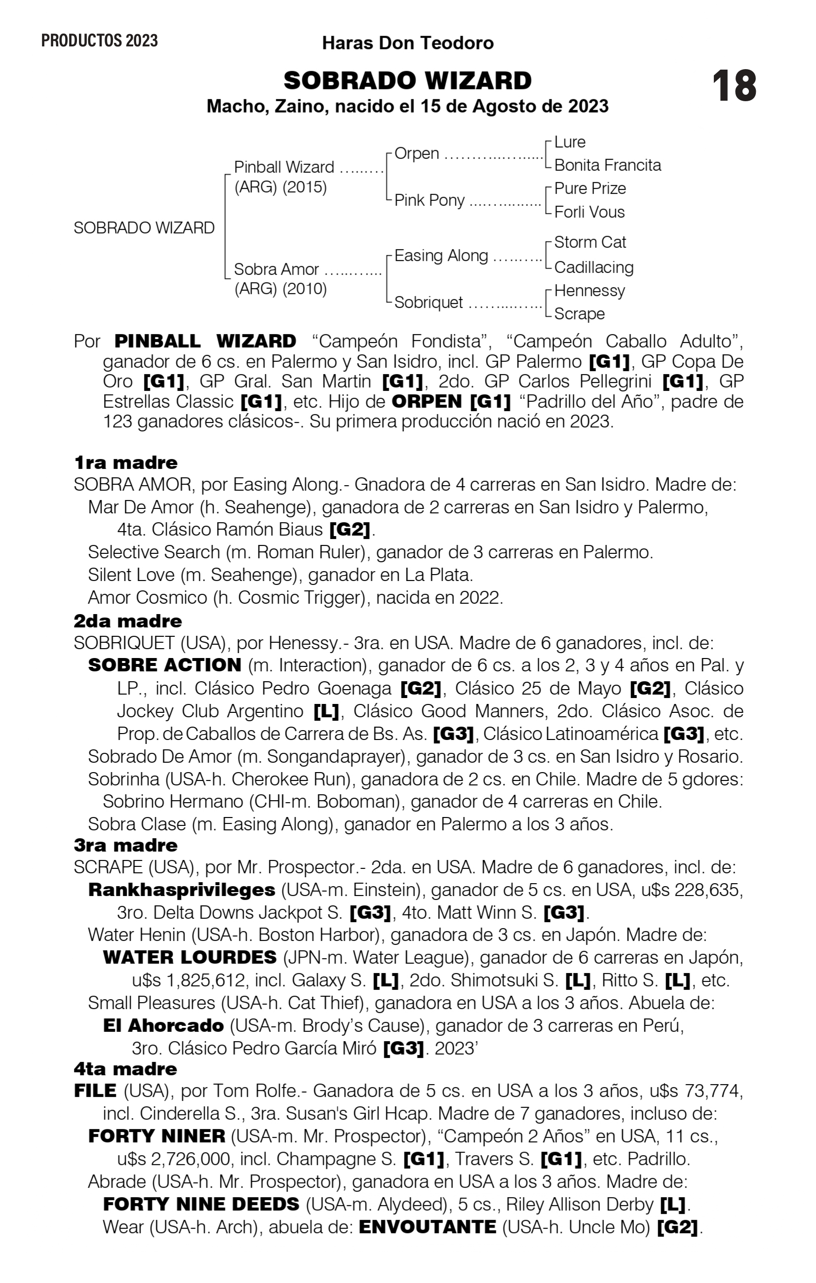 Pedigree SOBRADO WIZARD