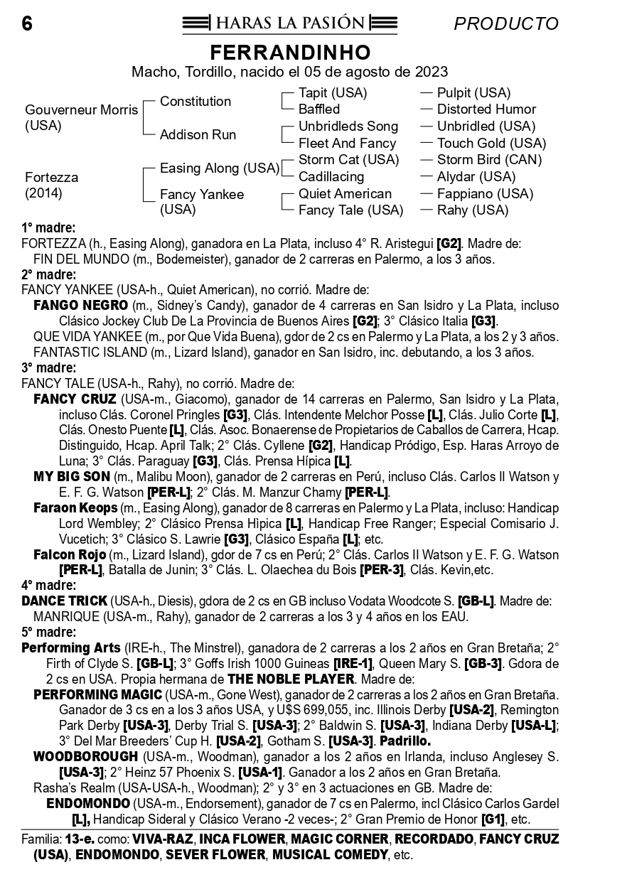 Pedigree FERRANDINHO