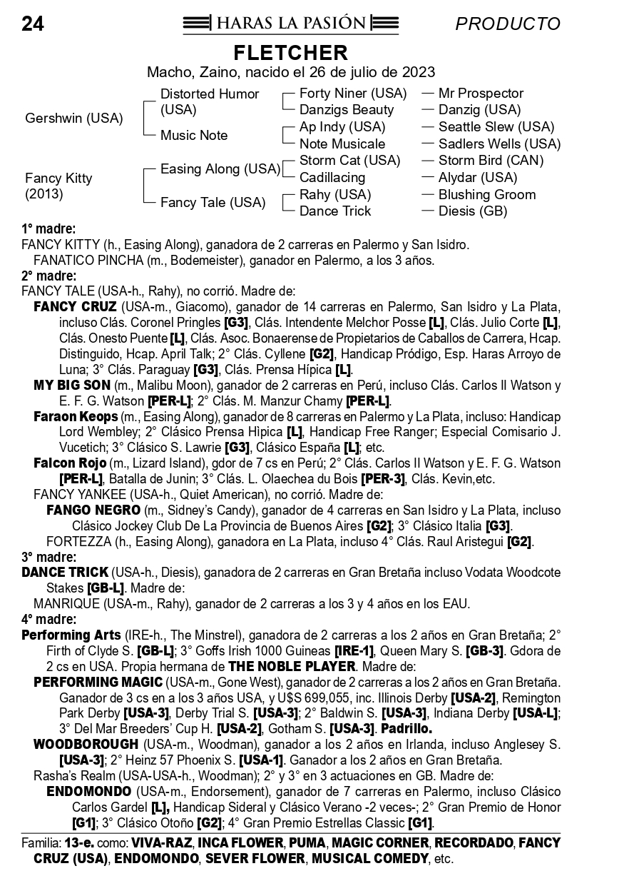 Pedigree FLETCHER