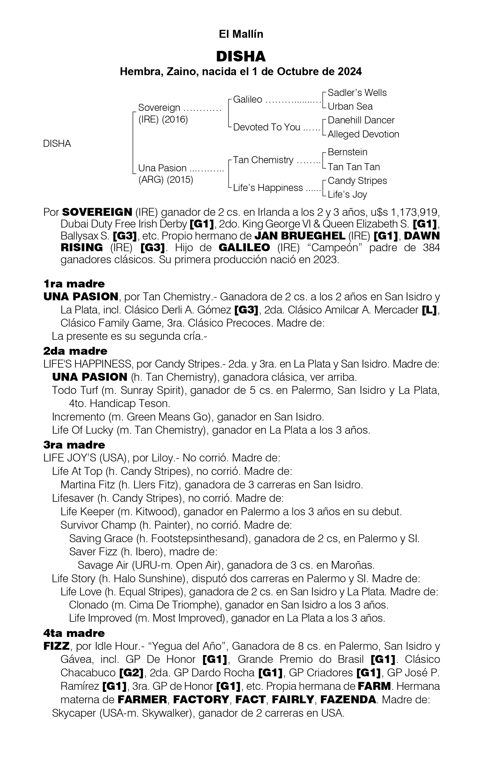 Pedigree DISHA