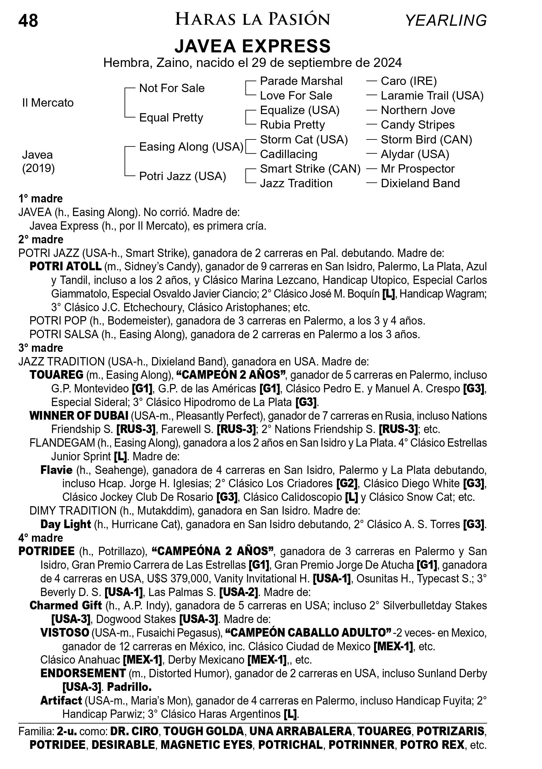 Pedigree JAVEA EXPRESS