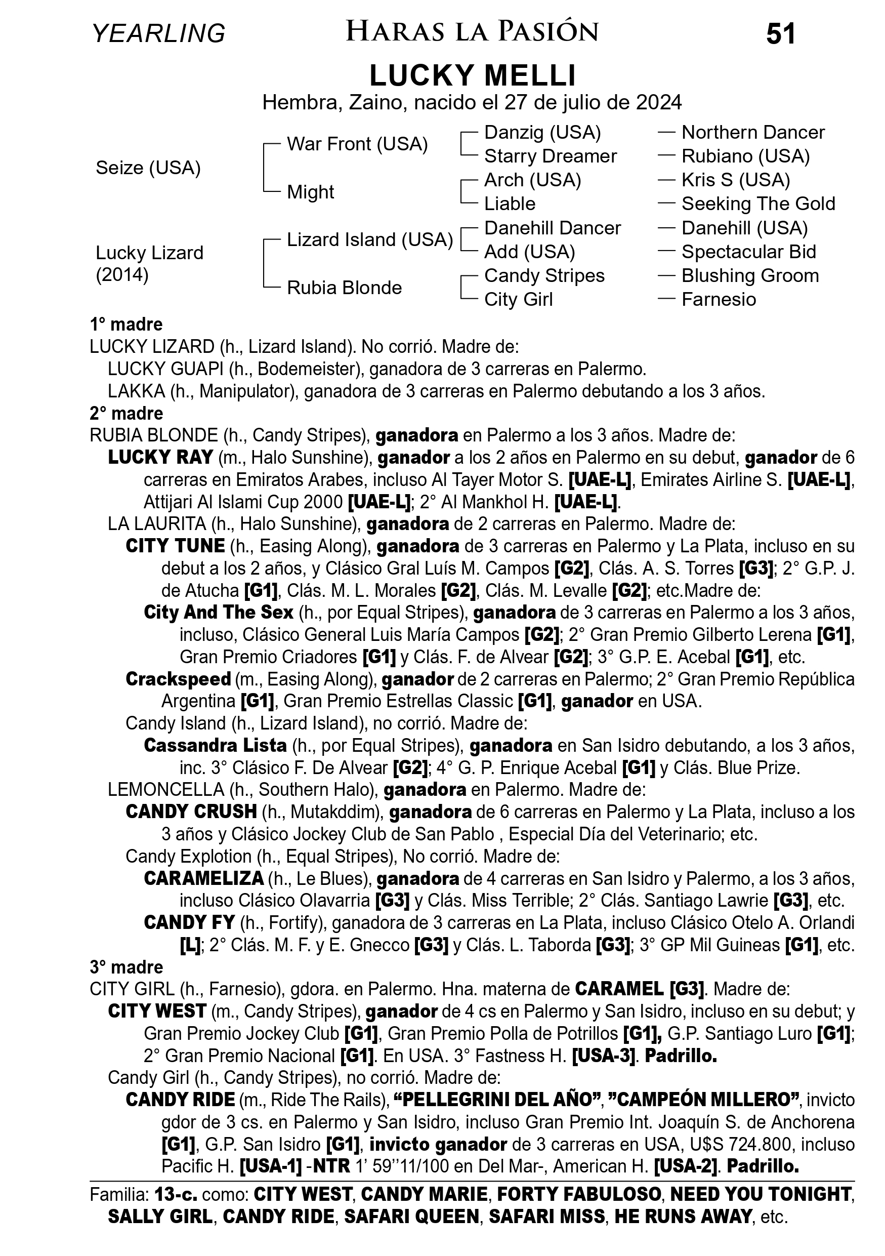 Pedigree LUCKY MELLI