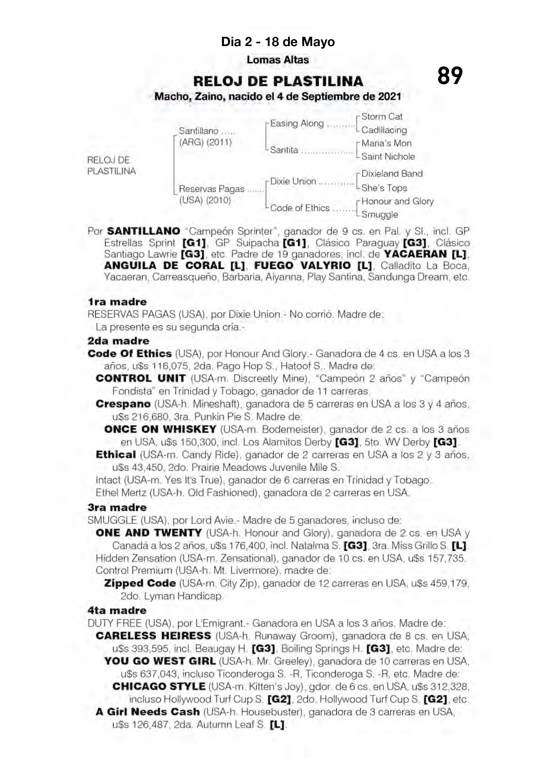 Pedigree RELOJ DE PLASTILINA