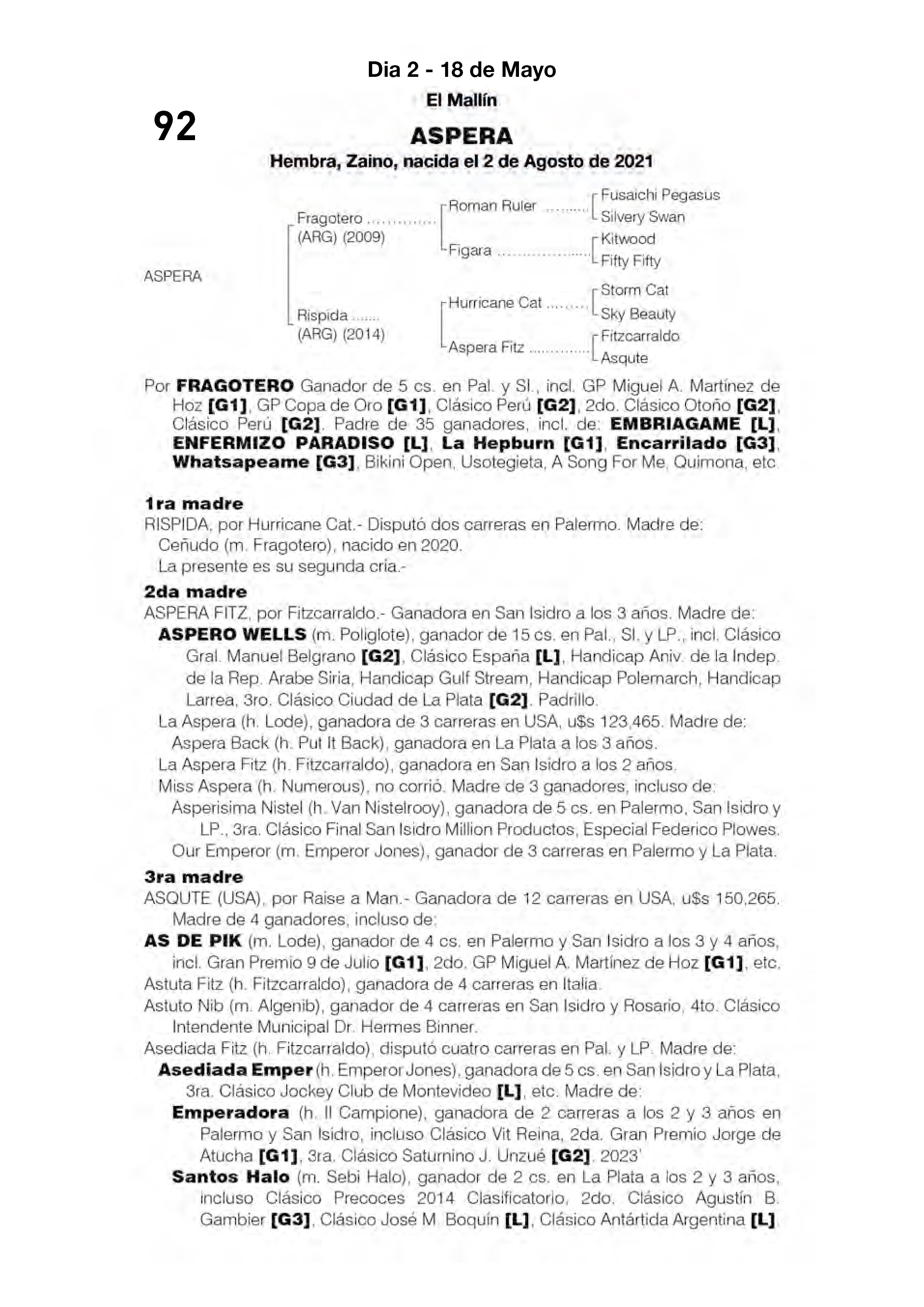 Pedigree ASPERA