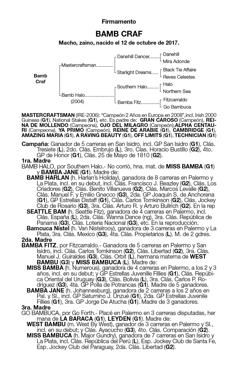 Pedigree BAMB CRAF