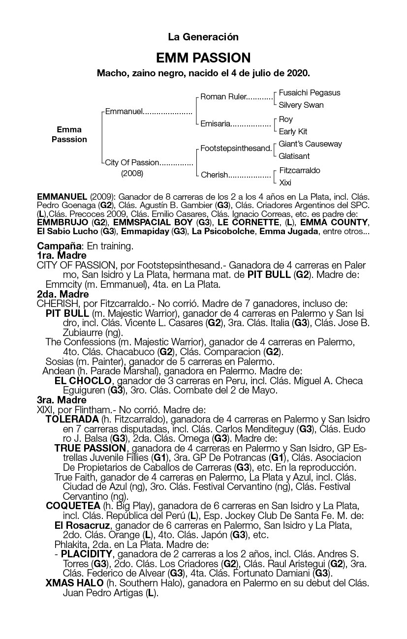 Pedigree EMM PASSION