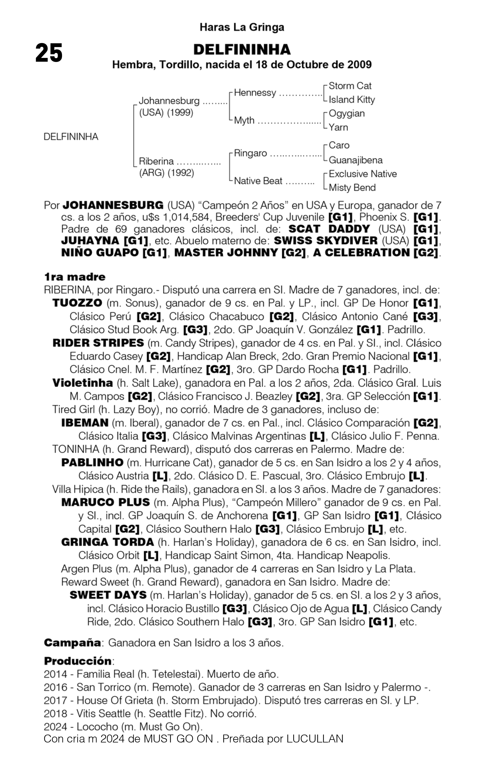 Pedigree DELFININHA